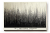 Paul Sinus Wandbild White Falls into Darkness Abstract Gradient in Black and White Harmony