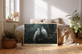 Paul Sinus Wandbild White Souls of the Quiet Woods – Mystische Eleganz und natürliche Anmut in stiller Waldlandschaft