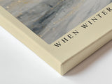 Paul Sinus Wandbild 120x80cm Winterlandschaft mit goldenem Licht abstrakte Naturkunst moderne Schneelandschaft warme Atmosphaere stilvolle Wanddekoration fuer Wohnzimmer Büro