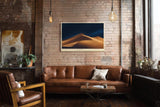Paul Sinus Wandbild 120x80cm Wuestenduene bei Nacht minimalistische Landschaft Naturfotografie warme Sandfarben stilvolle Wanddekoration fuer Wohnzimmer Büro