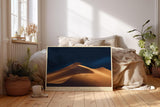 Paul Sinus Wandbild 120x80cm Wuestenduene bei Nacht minimalistische Landschaft Naturfotografie warme Sandfarben stilvolle Wanddekoration fuer Wohnzimmer Büro