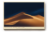 Paul Sinus Wandbild 120x80cm Wuestenduene bei Nacht minimalistische Landschaft Naturfotografie warme Sandfarben stilvolle Wanddekoration fuer Wohnzimmer Büro
