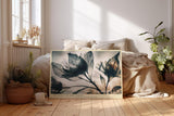 Paul Sinus Wandbild 120x80cm zarte Blaetter im Gegenlicht botanische Kunst minimalistische Naturfotografie stilvolle Wanddekoration fuer Wohnzimmer Büro