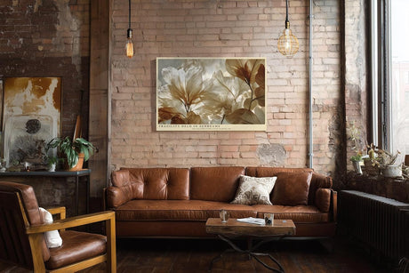 Paul Sinus Wandbild 120x80cm Zarte Blumen Sonnenlicht botanische Kunst Natur Wanddekoration Wohnzimmer Schlafzimmer