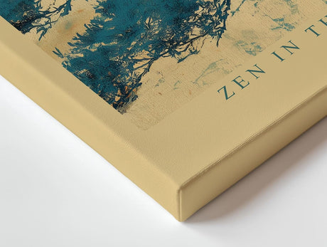Paul Sinus Wandbild 120x80cm Zen Baum Abstrakte Naturkunst LeinWandbild 120x80cm Asiatische Landschaft Wanddekoration