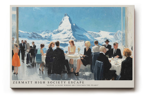 Paul Sinus Wandbild Zermatt High Society Escape – Exklusive Alpenkulisse voller Luxus und zeitloser Eleganz
