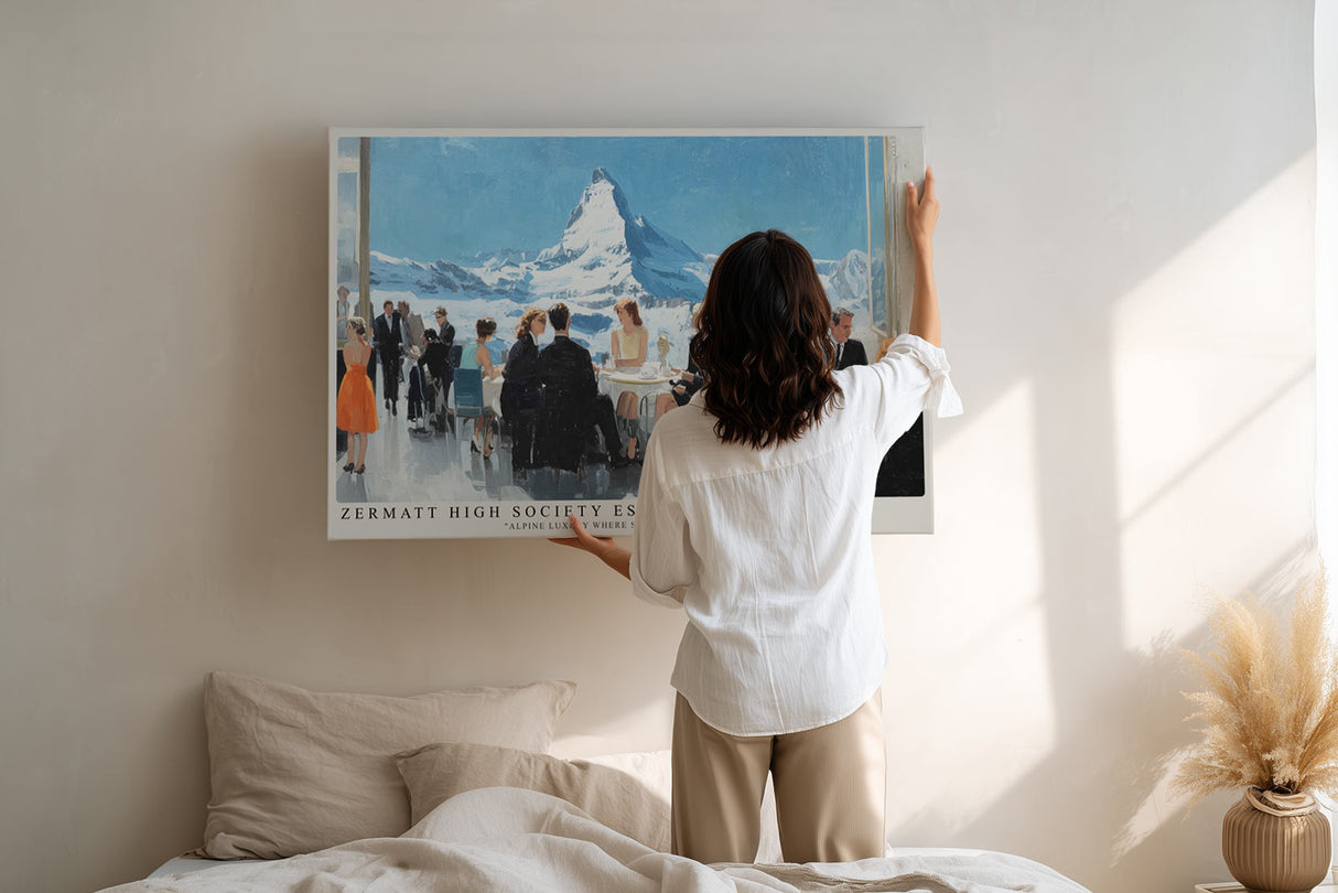Paul Sinus Wandbild Zermatt High Society Escape – Exklusive Alpenkulisse voller Luxus und zeitloser Eleganz