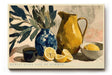 Paul Sinus Wandbild 120x80cm Zitronen Stillleben moderne Kunst Illustration mit Vase und Krug Wanddekoration