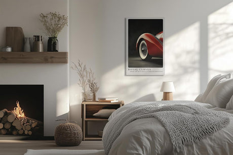 Paul Sinus Leinwandbild 60x90cm Royal Curves Art-déco-Automobil Ästhetische Eleganz Klassisches Design Zeitlose Schönheit Hochwertige Wandkunst