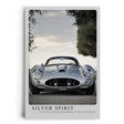 Paul Sinus Leinwandbild 40x60cm Silver Spirit Klassischer Supersportwagen Elegante Automobilkunst Zeitlose Ästhetik Edle Dynamik Hochwertige Wandkunst