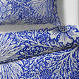 Sinus Art Bettwäsche 135x200 cm + 80x80 cm – florales Design in kräftigem Blau und Creme – Mikrofaser – weich, pflegeleicht & allergikerfreundlich