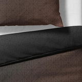 Sinus Art Bettwäsche 135x200 cm + 80x80 cm – Hellgrau & Anthrazit mit modernem Linienmuster – Wendeoptik – Mikrofaser – Reißverschluss – pflegeleicht & hautfreundlich