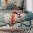 Sinus Art Bettwäsche 135x200 cm + 80x80 cm – Lilien Design auf Türkis – Mikrofaser – pflegeleicht, atmungsaktiv & farbbrillant