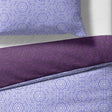 Sinus Art Mikrofaser Bettwäsche 135x200 cm + 80x80 cm – Elegantes Wendedesign in Violett & Lavendel, pflegeleicht & allergikerfreundlich