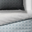 Sinus Art Mikrofaser Bettwäsche 135x200 cm + 80x80 cm – Elegantes Wendedesign mit Farbverlauf in Braun & Hellblau, florales Kreisornament, pflegeleicht & atmungsaktiv