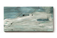 Sinus Art Wandbild 120x80cm Abstrakte Meer- oder Wasserbewegung in kühlen Blaugrün- und Grautönen