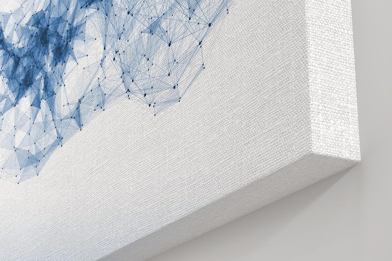 Sinus Art Wandbild 120x80cm Abstrakte Netzstruktur in Blau als Sinnbild für digitale Kommunikation und Technik