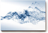 Sinus Art Wandbild 120x80cm Abstrakte Netzstruktur in Blau als Sinnbild für digitale Kommunikation und Technik
