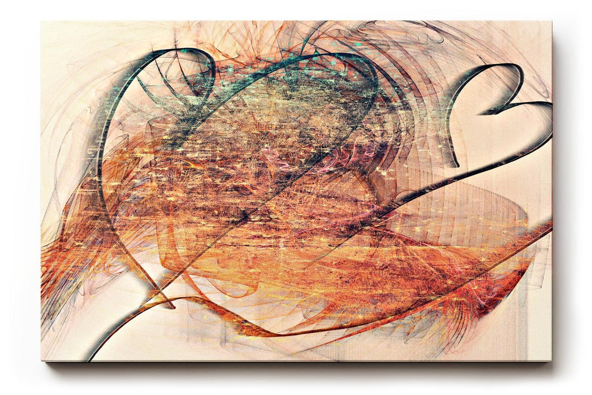 Sinus Art Wandbild 120x80cm Die dynamischen Linien und Flächen wirken wie fließende Energie in leuchtenden Farben
