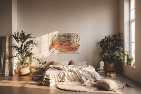 Sinus Art Wandbild 120x80cm Die dynamischen Linien und Flächen wirken wie fließende Energie in leuchtenden Farben