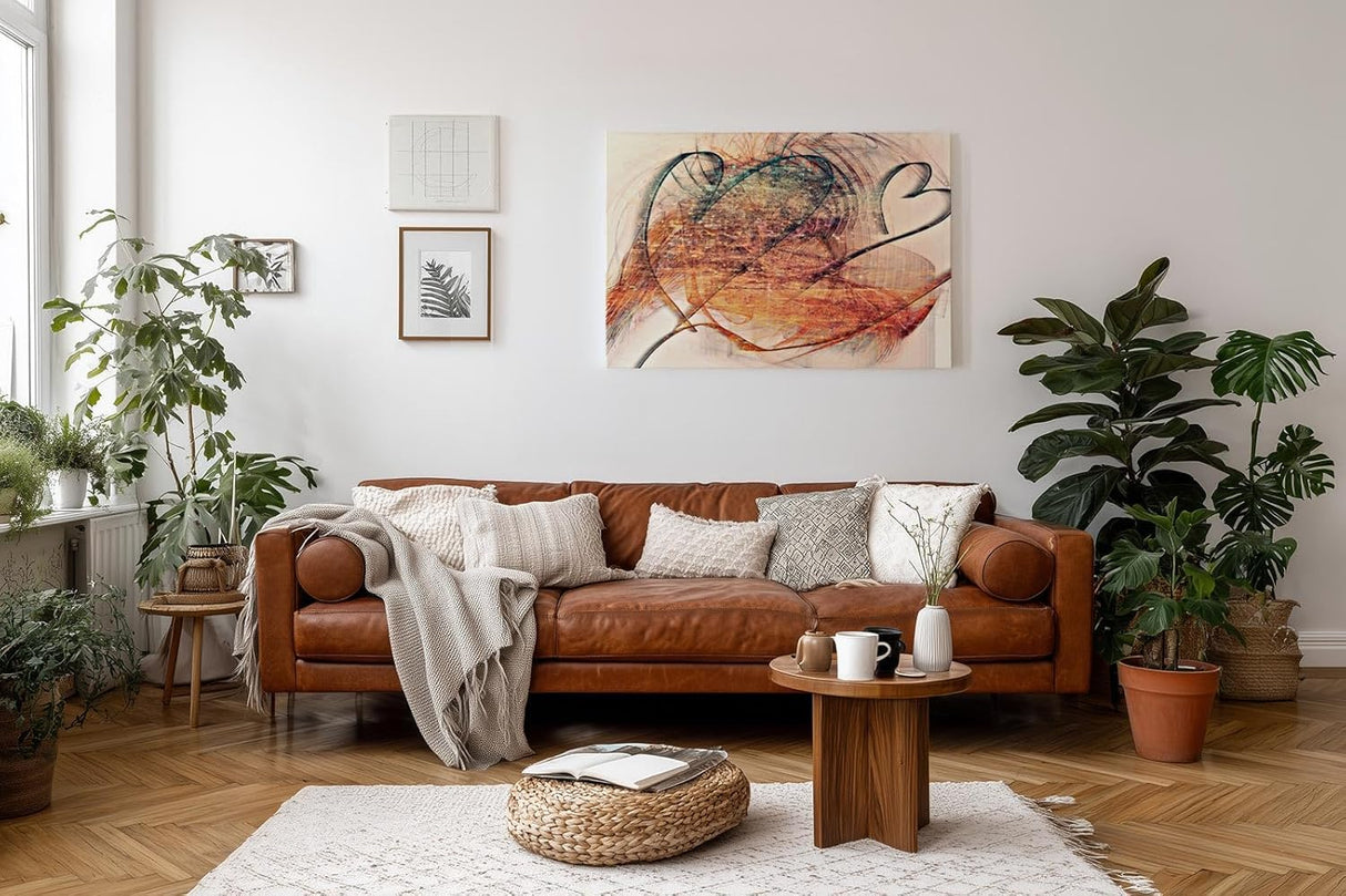 Sinus Art Wandbild 120x80cm Die dynamischen Linien und Flächen wirken wie fließende Energie in leuchtenden Farben
