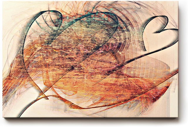 Sinus Art Wandbild 120x80cm Die dynamischen Linien und Flächen wirken wie fließende Energie in leuchtenden Farben