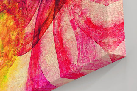Sinus Art Wandbild 120x80cm Die floralen Linien und Farbverläufe erzeugen einen frischen lebendigen Eindruck im Raum