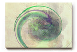 Sinus Art Wandbild 120x80cm Die grüne Spiralform wirkt beruhigend und gibt dem Raum eine organische Struktur