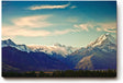 Sinus Art Wandbild 120x80cm Die schneebedeckten Berge vor blauem Himmel vermitteln Weite, Kraft und Naturerlebnis