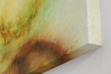 Sinus Art Wandbild 120x80cm Farbwolken in Naturtönen mit sanftem Zentrum und umgebenden Flächen