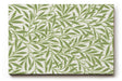 Sinus Art Wandbild 120x80cm Feines Muster aus grünen Blättern auf hellem Grund für natürliche Leichtigkeit
