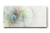 Sinus Art Wandbild 120x80cm Feines Wirbelmuster in Pastellfarben wie Mint, Rosé und Hellgrau – beruhigend und harmonisch