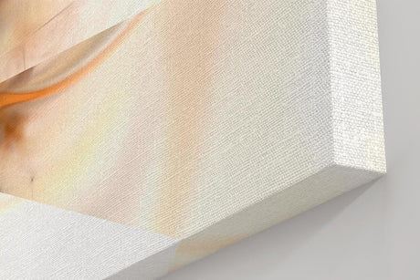 Sinus Art Wandbild 120x80cm Futuristische Lichtstrahlen in Bronze und Cremeweiß – elegant verspielt und optisch raumöffnend