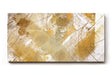 Sinus Art Wandbild 120x80cm Goldfarbene geometrische Formen und Linien auf hellem Hintergrund