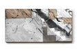 Sinus Art Wandbild 120x80cm Grafische Flächen, Zeitungsausschnitte und abstrakte Linien in moderner Komposition