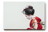 Sinus Art Wandbild 120x80cm Stilvolles Porträt einer Geisha – Ausdruck fernöstlicher Tradition und Anmut