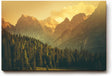 Sinus Art Wandbild 120x80cm Stimmungsvolle Abendstimmung in den Alpen – warm, beruhigend und majestätisch