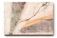 Sinus Art Wandbild 120x80cm Textcollage mit sanftem Verlauf in Beige, Rosa und zarten Lila-Tönen