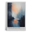 Paul Sinus Leinwandbild 40x60cm Spiegel der Stille – Mystische Waldlandschaft mit nebelverhangenem Wasser und sanfter Lichtspiegelung