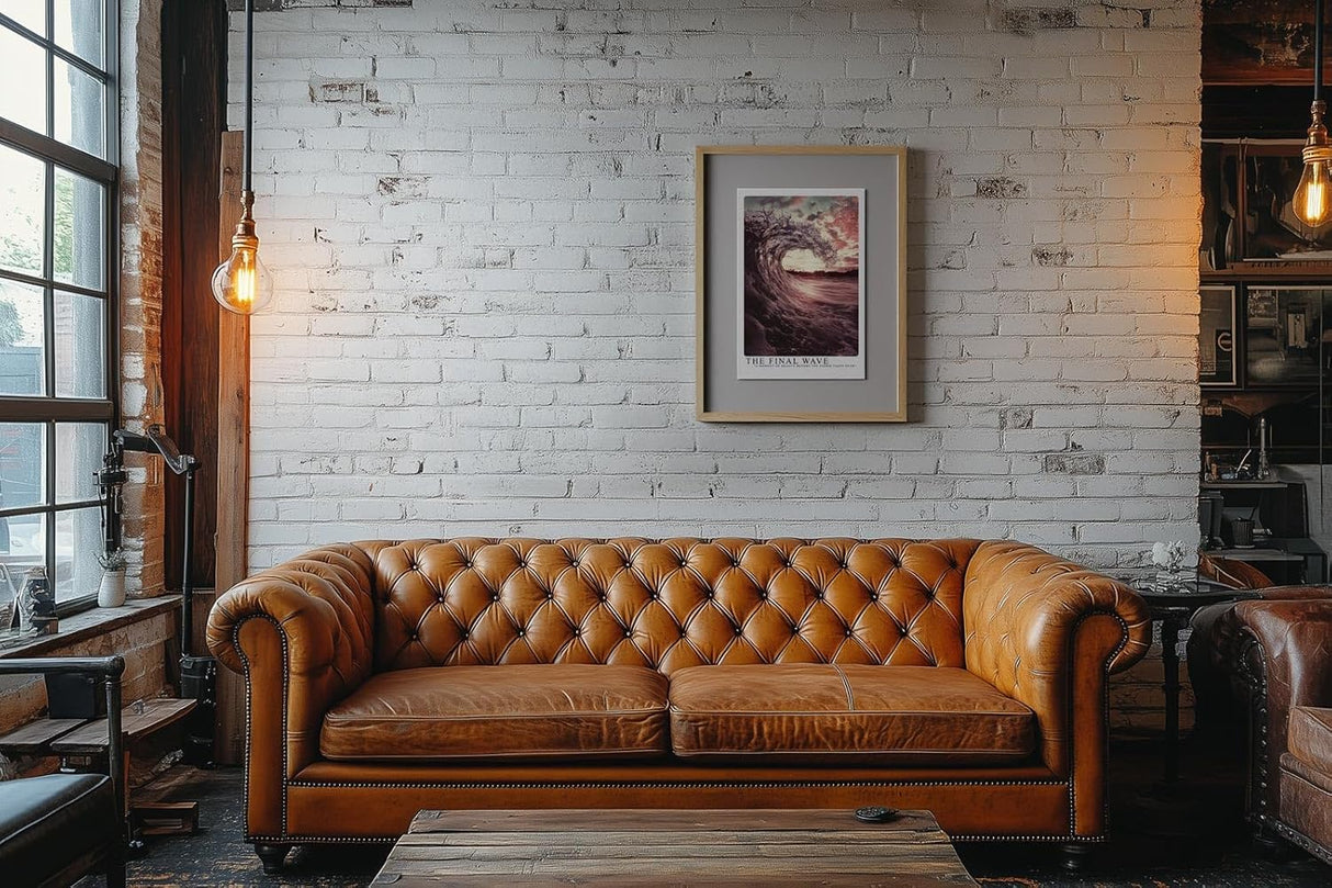 Paul Sinus Leinwandbild 80x120cm The Final Wave – Dramatische Wellenkunst mit stürmischer Brandung, beeindruckender Wasserdynamik