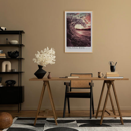 Paul Sinus Leinwandbild 80x120cm The Final Wave – Dramatische Wellenkunst mit stürmischer Brandung, beeindruckender Wasserdynamik