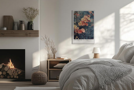 Paul Sinus Leinwandbild 40x60cm verträumte Blüten in sanften Frühlingsfarben mit weichem Bokeh – kunstvolles Leinwandbild für harmonische Raumgestaltung