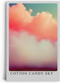 Paul Sinus Leinwandbild 80x120cm verträumte Wolkenformation in leuchtenden Pastelltönen, faszinierende Wandkunst mit surrealem Farbverlauf