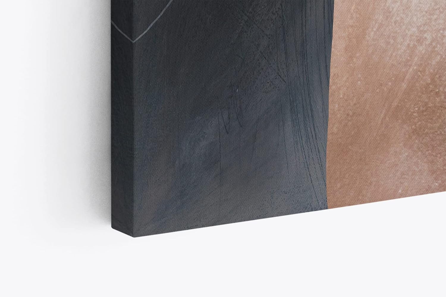 Paul Sinus Wandbild 120x80cm Abstrakt Dekorativ Blau Kunstvoll Modern