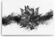 Paul Sinus Wandbild 120x80cm Abstrakt schwarzes Pulver Modern Schwarz Weiß