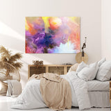 Paul Sinus Wandbild 120x80cm Abstrakt Struktur Textur Kratzer Farben Modern