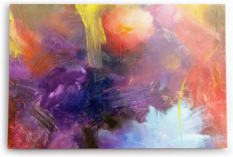 Paul Sinus Wandbild 120x80cm Abstrakt Struktur Textur Kratzer Farben Modern