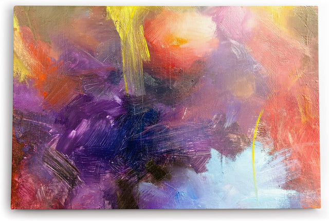 Paul Sinus Wandbild 120x80cm Abstrakt Struktur Textur Kratzer Farben Modern