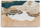 Paul Sinus Wandbild 120x80cm Abstrakte Berge Marmormuster Kunstvoll Dekorativ