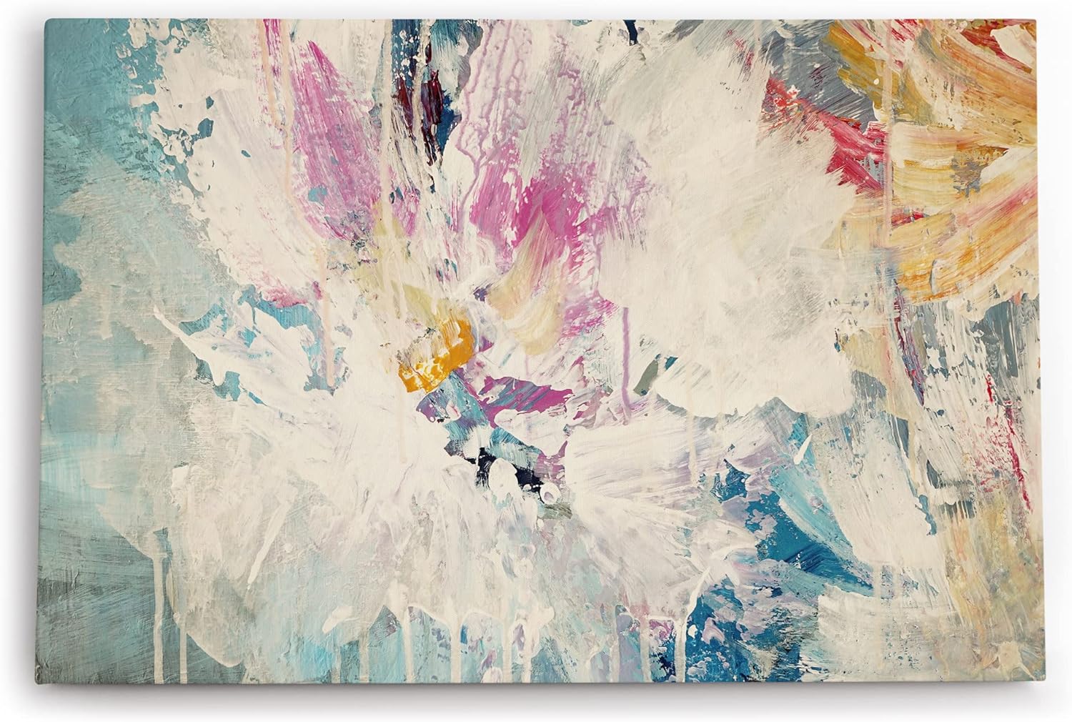 Paul Sinus Wandbild 120x80cm Abstrakte Farben Flecken Modern Kunstvoll Farbenfroh